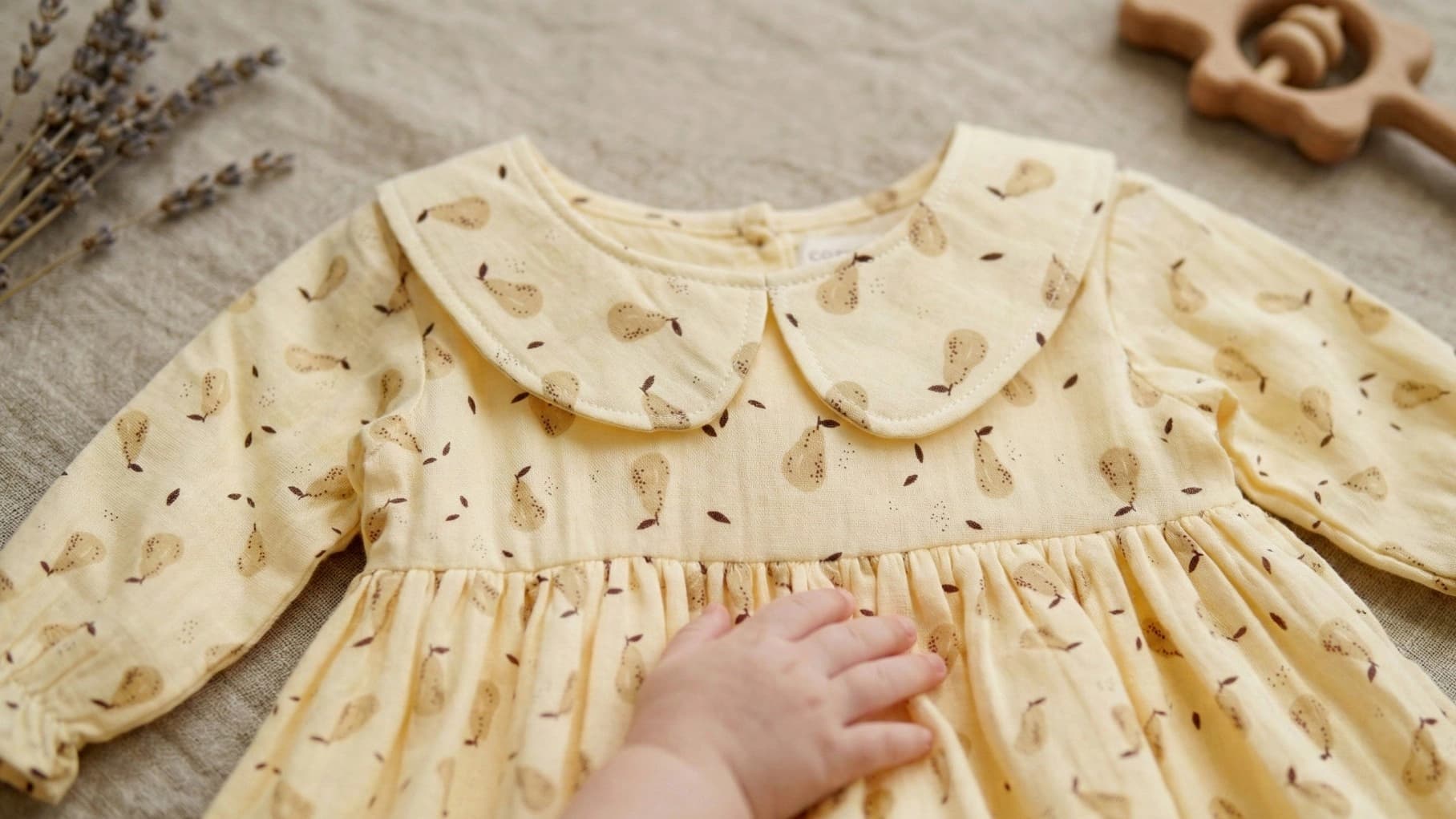 Soft muslin baby clothing